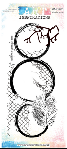 Art Inspirations Rubber Stamps - Nature Prints Collection - designs by Leonie - Circle - 8