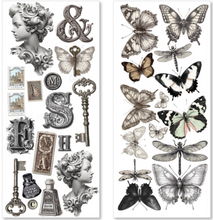 Ciao Bella - Typographic Collection - Art Stickers Transparent Adhesive Sheets - Pack of 5 - CBI014