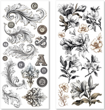 Ciao Bella - Typographic Collection - Art Stickers Transparent Adhesive Sheets - Pack of 5 - CBI014