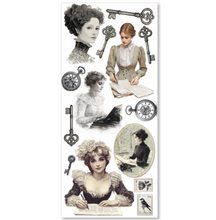 Ciao Bella - Typographic Collection - Art Stickers Transparent Adhesive Sheets - Pack of 5 - CBI014