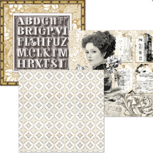 Ciao Bella - Typographic Collection - Deluxe Paper Silver & Vellum Dual Pack - 6" x 6" Mixed - Pack of 6 - CBXQ008