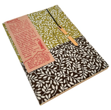 Lamali Bamsa Fusion Notebook – (Olive Green & Black with Silver Pattern) 108 Pages (15x21cm)