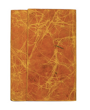 Lamali Carnet Bondo Glass Paste Travel Notebook – (Orange) 132 Pages (15x21cm)