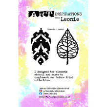 Art Inspirations Stencil & Mask Set – Nature Prints Elements: Leaves | Designed by Leonie