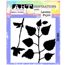 Art Inspirations Stencil & Mask Set – Nature Prints: Silhouette Rose | Designed by Leonie