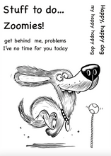 Art Inspirations with Mr Barghest A7 Stamp Set - Zoomies
