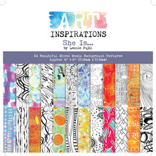 Art Inspirations - Designs by Leonie Pujol - double sided Paper Pad - She Is - 8" x 8"