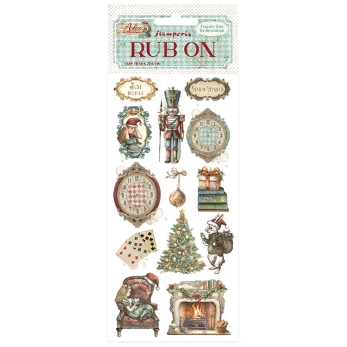 Stamperia Alice in Christmas Collection - Rub On - Soldier - DFLRB182 - 10.16cm x 16.6cm