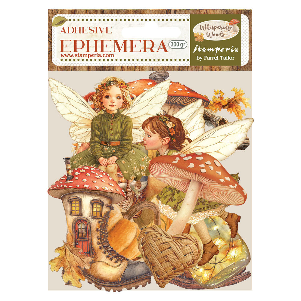 Stamperia - Whispering Woods Collection - Ephemera with Adhesive Backs