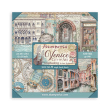 Stamperia Venice City of Art 12” x 12” Pad - 22 single faced sheets - SPSBBXLB26