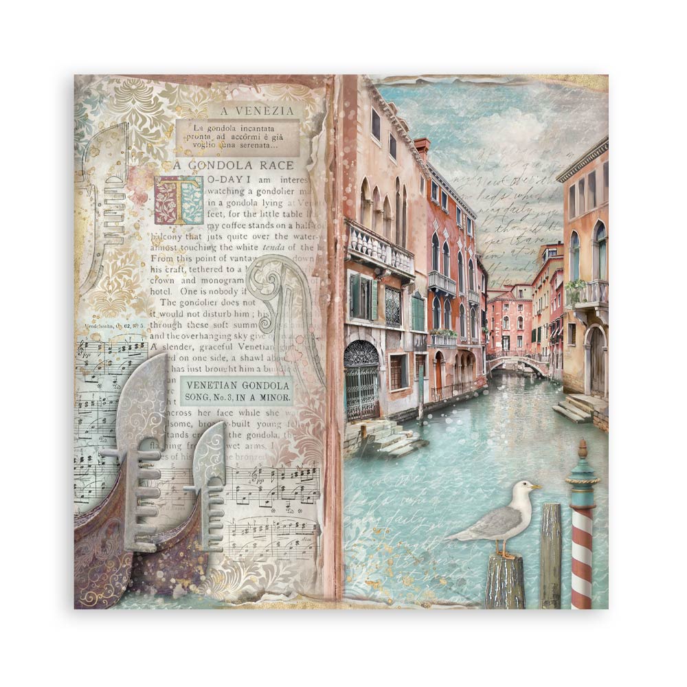 Stamperia Venice City Of Art 12 X 12 Pad 22 Single Faced Sheets stamperia-venice-city-of-art-12-x-12-pad-22-single-faced-sheets