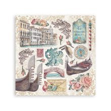 Stamperia Venice City of Art - Stickers 4 Sheets - SPSBSTK03