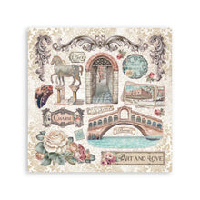 Stamperia Venice City of Art - Stickers 4 Sheets - SPSBSTK03