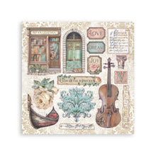 Stamperia Venice City of Art - Stickers 4 Sheets - SPSBSTK03