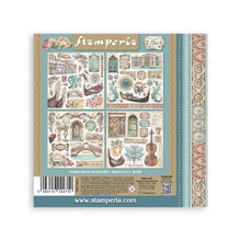Stamperia Venice City of Art - Stickers 4 Sheets - SPSBSTK03