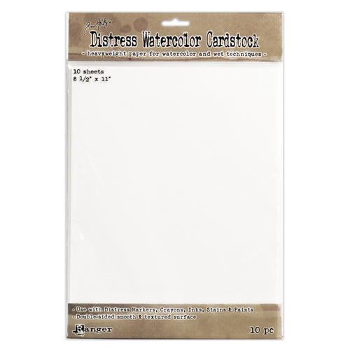 Tim Holtz Distress Water Coloured Card 8 1/2
