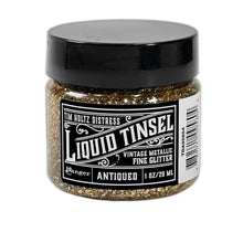 Tim Holtz Distress Liquid Tinsel Fine Glitter – Antiqued (1 oz)