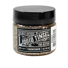 Tim Holtz Distress Liquid Tinsel Fine Glitter – Tarnished (1 oz)