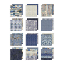Tim Holtz Idea-ology - Palette Paper Collection: Indigo Paper Pad -12"x12" - 200 GSM