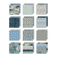 Tim Holtz Idea-ology - Palette Paper Collection: Blue Paper Pad -12"x12" - 200 GSM