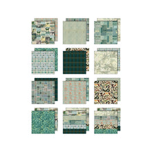 Tim Holtz Idea-ology - Palette Paper Collection: Teal Paper Pad -8"x8" - 200 GSM