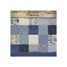 Tim Holtz Idea-ology - Palette Paper Collection: Indigo Paper Pad -8"x8" - 200 GSM
