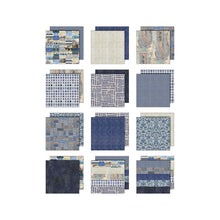 Tim Holtz Idea-ology - Palette Paper Collection: Indigo Paper Pad -8"x8" - 200 GSM