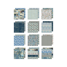 Tim Holtz Idea-ology - Palette Paper Collection: Blue Paper Pad -8"x8" - 200 GSM