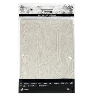 Tim Holtz Distress Grey Holiday Woodgrain Cardstock Limited Edition Design (10 sheets)