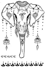 Henna Elephant stamp set - includes 3 stamps