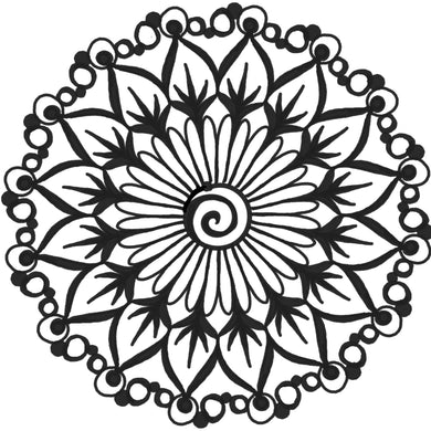 Art Inspirations Floral Mandala 8x8” stencil