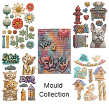 Stamperia Furry Friends 2 – A5 Moulds Bundle – 5 Moulds