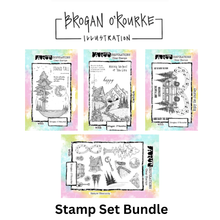 Art Inspirations - Designs by Brogan O'Rourke - Complete Stamp Collection Bundle - 1 x A5 & 3 x A6 Stamp Sets