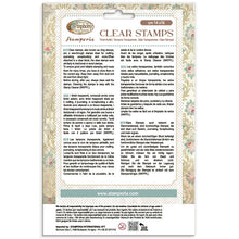 Stamperia Symphony Collection Clear Stamp Set – 14cm x 18cm