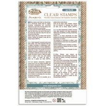 Stamperia - White Christmas - Clear Stamp Set – 14cm x 18cm