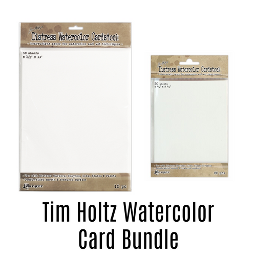 Tim Holtz Distress Water Coloured Card Bundle - SAVE 10%