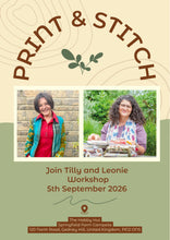 Print & Stitch Workshop with Tilly & Leonie | 5th September 2026