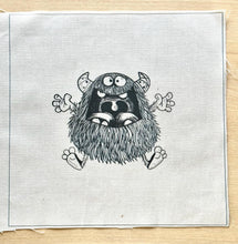 Art Inspirations - Mr Barghest - Fabric Panels  The Noisy Bundle - 3 designs - approx 10 inch square