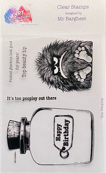 Art Inspirations with Mr Barghest A7 Stamp Set - Too Peopley