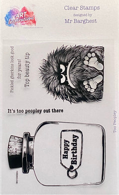 Art Inspirations with Mr Barghest A7 Stamp Set - Too Peopley ORDER ON DELAYED DISPATCH