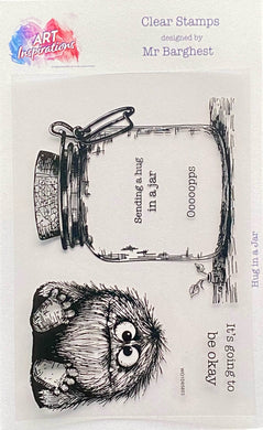 Art Inspirations with Mr Barghest A7 Stamp Set - Hug in a Jar - ORDER ON DELAYED DISPATCH