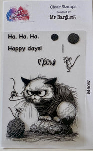 Art Inspirations with Mr Barghest A7 Stamp Set - Meow