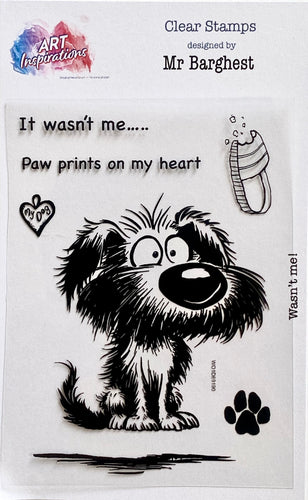 Art Inspirations with Mr Barghest A7 Stamp Set - Wasn't Me