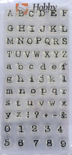 Hobby Art Ltd Clear Stamp - Sharon Bennett Collection - Alphabet Typed CS076D