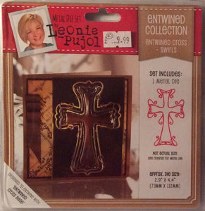 Leonie Pujol Entwined Collection Entwined Cross Swirls - 2.9” x 4.4”