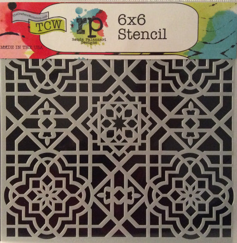 TCW Ronda Palazzari Stencils - Mini Ceiling Tile 6”x 6”