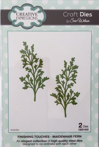 Creative Expressions Craft Dies by Sue Wilson Finishing Touches - Maidenhair Fern 2 Dies