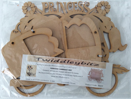 Twiddleybitz MDF Princess Carriage