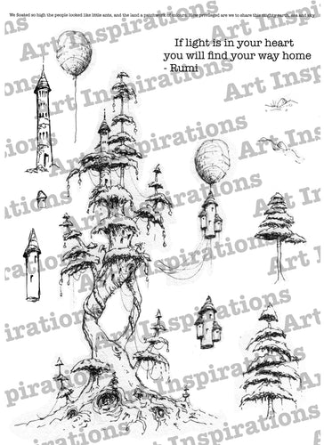 Art Inspirations with Brejanzart A5 Stamp Set 1 - Find Your Way Home - 13 Stamps