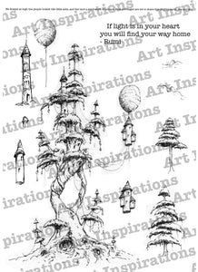 Art Inspirations with Brejanzart A5 Stamp Set 1 - Find Your Way Home - 13 Stamps